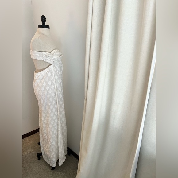 MICHAEL KORS Strapless White Maxi Dress Gorgeous Size 4 - Picture 4 of 7